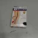 Truform 30-40 mmHg Compression Stockings for Men and Women, Thigh High Length, Dot-Top, Closed Toe, Black, Medium