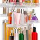 Makeup Organizer 360 Rotating Acrylic Clear Organizador De Perfumes, 7 Layers Large Makeup Organizers and Storage, Perfume Organizer for Vanity, Dresser (Plus Size Clear)
