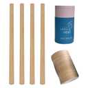 Nibble and Rest Highchair Decorative Leg Wraps, Bamboo Style, Highchair Accessories, Compatible with IKEA Antilop Highchair, Includes 4 Pre-Cut Adhesive Strips