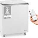 SereneLife WIFI Luxury Rectangle Towel Warmer - Spa & Bathroom Blanket Heater with Custom Fragrance, Auto Shut-Off, Fits 2 large Towels, Blankets, Bathrobes, PJ's - Perfect Gift for Him & Her (Silver)