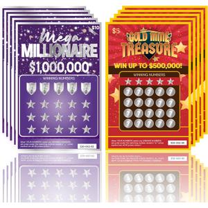 OnlyBP 10 Pregnancy Announcement Scratch Off Cards - Fun and Creative Fake Lottery Tickets for Baby Announcement - Perfect for Surprising Family and Friends with Baby Reveal