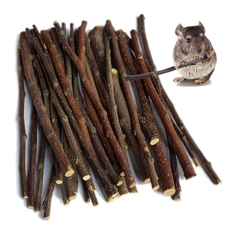 500g  Sticks Wood Chew Sticks Toys for  Chinchillas Guinea Pigs Hamsters Bunny Molar Chew Treats Toys for Teeth, Small Animals Snacks