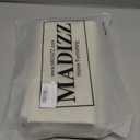 MADIZZ Set of 2 Linen Throw Pillow Covers 20x20 Inch White Soft Decorative Cushion Cover for Sofa Bedroom Pillow Shell
