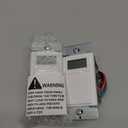 ENERLITES Programmable Digital Timer Switch for Lights, Fans, Motors, 7-Day 18 ON/OFF Timer Settings, Single Pole, Neutral Wire Required, UL Listed, HET01-C, White, 2 Pack