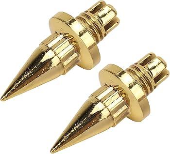 8 Pcs Wheel Rim Rivet Nut Spike Wheel Rim Lip Rivet Nut for Wheels with Plastic Faux Rivets (Gold)