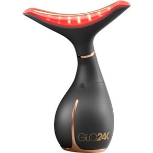 GLO24K Red Light Face & Neck Beauty Device  3-in-1 Facial Massager Tool with LED & Vibration for Skin Revitalization and Neck Firming
