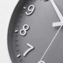 HZDHCLH Grey Wall Clock 12 Inch Silent Non Ticking Clock for Living Room Bedroom Kitchen Office Decor