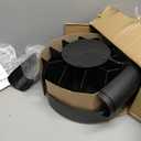 Mind Reader 2-Tier Snack Carousel, Countertop Organizer, Snack Tray, Breakroom, Kitchen, 14.25"L x 14.25"W x 14"H, Black