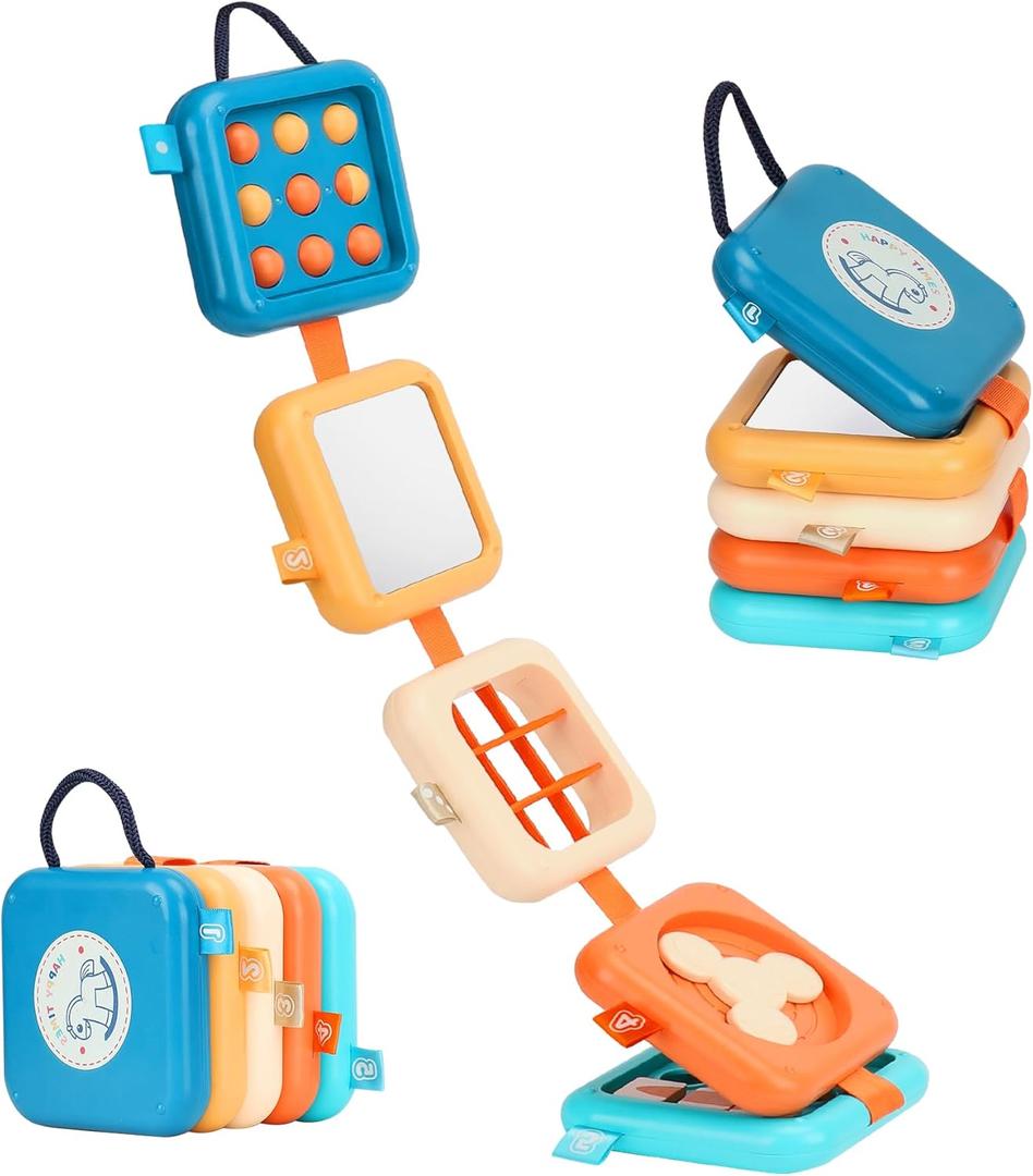 Busy Board for 1 Year Old, Travel Toys for Toddler 1-3, Montessori Busy Board Busy Cube, Toys Gifts for 1 Year Old Boy Girl Busy Board for 1 Year Old, Travel Toys for Toddler 1-3, Montessori Busy Board Busy Cube, Toys Gifts for 1 Year Old Boy Girl