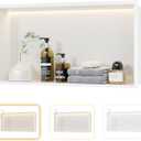 Qeke 24" X 12" Stainless Steel Shower Niche w/ 3 CCT Dimmable Light, White