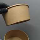 50 Pack 32 OZ Disposable Kraft Paper Bowls with Lids, Special Leakproof Disposable Soup Serving Bowls Bulk Party Supplies for Salad, Hot/Cold Food, Meal Prep, Ice Cream, Takeout & Leftovers