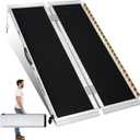HABUTWAY 4ft Wheelchair Ramps for Home Steps, Portable Wheelchair Ramp Holds up to 800Lbs, Threshold Ramp with Non-Slip Resistant Surface, Ramps for Wheelchairs for Home, Stairs, Steps, Doorways (4FT Using height 4-12")