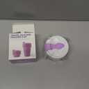 2Pcs Collapsible Cup for Traveling, Collapsible Silicone Travel Cup for Hot and 2 Drinks, Leak Proof Silicone Folding Travel Coffee Mug for Camping & Hiking, BPA Free 12oz Purple