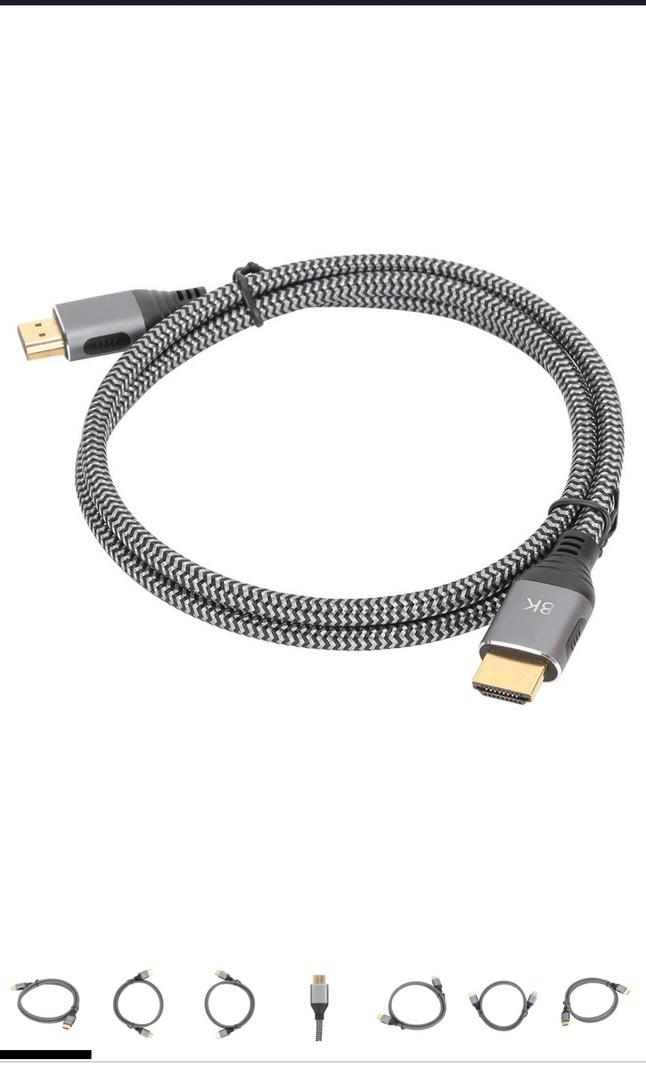 Sanpyl Cables,F0401‑1 8K@60Hz Connecting Cable 3.3ft Long Length AntiEMI for TV Computer