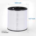 2 Pack Air 4000 Replacement Filter, High Efficiency Activated Carbon 3-in-1 Compatible with Bosch 4000 Air Purifier