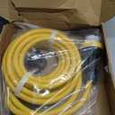 25ft 30 Amp to 50 Amp RV Locking Adapter Cord Compatible with Nema TT-30P Male to SS2-50R, Locking Female Power Dog Bone Plug for RV Trailer Camper, STW 10 Awg/3c