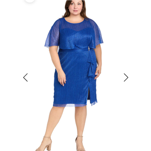 Short Caplet Ruffle Plus Size   18 Dress – Cocktail – R&M Richards