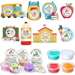 Watersay 32 Pack End of School Year Student Gifts Bullk from Teacher Air Dry Modeling Clay for Kids Last Day of School Cards Summer Graduation Gifts Preschool Kindergarten Classroom Prizes