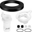 42049 Water Valve Style II Kit, Upgraded Toilet Water Valve Kit, Fit for Thetford Aqua Magic Style II Permanent Toilets with Closet Flange Seal