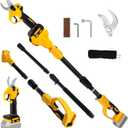 Electric Pruning Shears Compatible with DeWalt 20V Max Battery, 2-in-1 Cordless Garden Shears with 6.56FT Extension Pole, 30mm Cutting Diameter Cordless Pole Pruner Garden Tool(Battery Not Included)