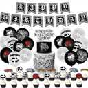 51PCS Cholo Birthday Party Decorations, Early 2000s Party Kit for Teens, Old School Black Cholo Theme Balloons, Happy Birthday Banner and Cake Topper Decor Supplies