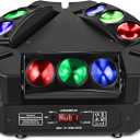 Spider Moving Head Lights, U`King DJ Lights 9 LEDs Heads X 10W RGB Stage Lighs 12/19 Channels DMX-512 and Sound Activated Great for Wedding Disco Party Light