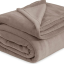 Bedsure Fleece Bed Blankets Queen Size Mocha Brown - Soft Lightweight Plush Fuzzy Cozy Luxury Blanket Microfiber, 90x90 inches