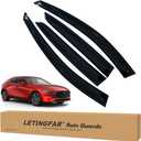 Window Visors Rain Guards for Mazda 3 Hatchback 2019 2020 2021 2022 2023 2024 Accessories, Wind Deflectors Vent Shades for Mazda 3 Hatchback