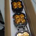 Willpower 27" 120W 12000LM LED Work Light Bar with DT Connector, Square Off Road Driving Lights 12V 24V Fog Lamps for Car Vehicle Truck 4x4 Boat Tractor, 3000K Amber, Waterproof Headlight, Spot Flood