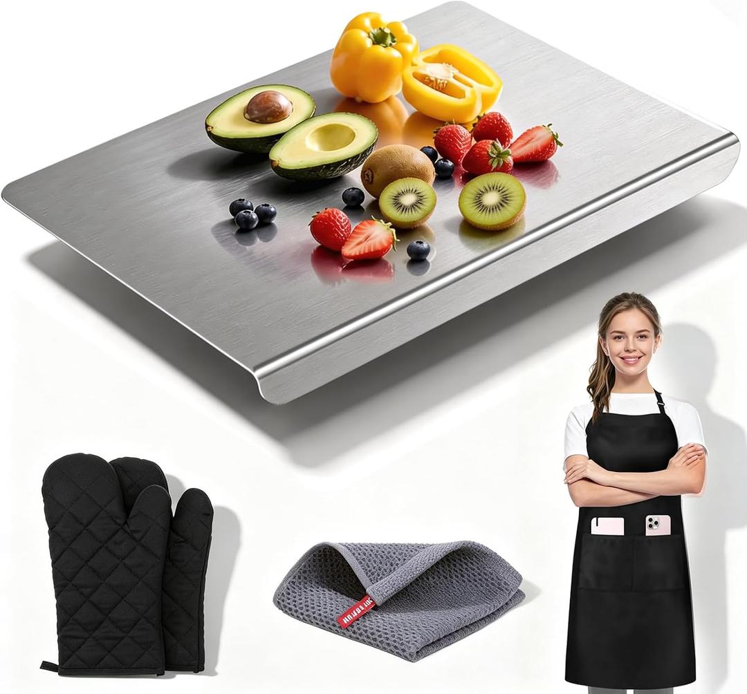 Titanium Cutting Board for Kitchen,100% kitchen titanium cutting board, 19.7"L x 15.7"W