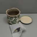 Xoogifae Ceramic-Planters-for-Indoor-Plants with Saucer, 6 inch Vintage Ice Crack Glaze Plant Pots with Drainage Holes, Decorative Flower Pots for Outdoor Garden Home Decor, Tuscan Pot for Plant