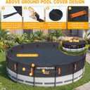 18FT Round Pool Cover, Winter Swimming Pool Cover for Above Ground Pools