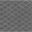 PURE ERA Carpet Stair Tread Landing Mat Tape Free Self Adhesive Non Slip Skid Resistant Indoor Doormat Area Rug Floor Mat for Kitchen Bathroom Workstations Washable 2' X 3' (Gray Diamond Trellis)
