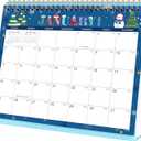 2026 Desk Calendar - Desk Calendar from January 2026 - December 2026, 10" x 8.3" Calendar Desk, 12 Months Standing Flip 2026 Desktop Calendars - Theme Design