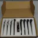 JK Door Hinges for Jeep, Replacement Original Factory Door Hinge Sleeve for 2007-2018 Jeep Wrangler JK JKU Rubicon Sahara Sports Accessories 4 Door, Aluminum, 8 Pcs, Black