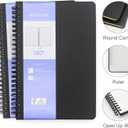 Soft Cover Journal Notebooks 2 Pack A5 Notebook College Ruled Lined Writing Journal 5"x8.25" 96 Pages for Writing Work Travel School Business Journaling Notebooks A5 Journal for Women and Men(Black)