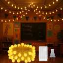 100 LED Hanging String Lights for Classroom 33ft Plug in Fairy Lights with 8 Modes, Warm White String Lights for Classroom Decor, Teacher Supplies, Bulletin Board, Wall Display & School Decorations