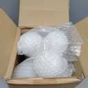 Leitee 16 Pcs 3.15 Inch Christmas Ball Ornaments Large Glitter Christmas Balls Decorations Shatterproof Xmas Tree Ornaments with Hanging Loop for Holiday Festival Party Wreath Home Decor(White)