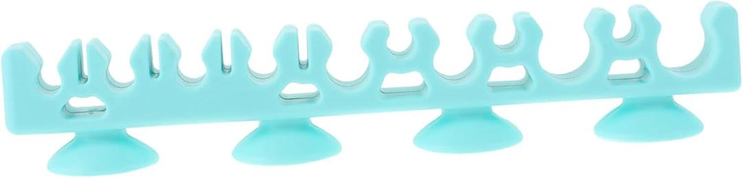 Beavorty Cosmetic Brush Storage Rack 1pc Silicone Makeup Brush Paint Silicone Holder Makeup Storage Organizer Box Drying Shelf Holder Organizer Desk