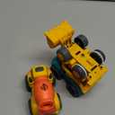 Toddler Toys for Ages 2-4, Kids Toys for 1 2 3 Year Old Boy Girls,Dump Truck Cement Mixer Excavator Toy Cars Set, BPA Free, Phthalates Free, PVC, Outdoor Toddler Boy Toys Birthday (Yellow)