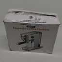 Espresso Machine with Milk Frother, 20 Bar High Pressure Professional Espresso Maker Automatic, Compact Stainless Steel Coffee Machine for Cappuccino, Latte, Gift for Coffee Lover, Dad or Mom, Silver