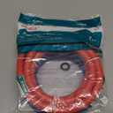 Rubber Washing Machine Hoses,6ft 2pack Washer Hoses,3/4" Universal Fit to Hot and Cold Connection Burst Proof Water Supply Lines