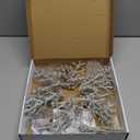 4 Pack Christmas Window Snowflake Lights, LED Hanging Decorations Iron Frame Lights, 8 Lighting Modes for Xmas Holiday Indoor Outdoor Wall Party Decor