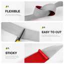 Bnell Floor Transition Strip Floor Cover Strip Self Adhesive Vinyl Laminate 2" Floor Flat Divider Strip for Joining Floor Gaps and Doorway Transitions (19.68Ft, White Wood Grain)