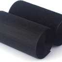 Sew on Hook and Loop Style,Non-Adhesive Nylon Strips Fabric,5 Inches Width 1.5 Yards Length,Black (5in x 1.5yd)