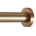 Ivilon Shower Tension Curtain Rod - Adjustable Spring Tension Rod for Shower Curtains, Bathroom, or Windows, Easy to Install, No Drilling Required, Rustproof, Adjustable 36 to 54 Inch Warm Gold