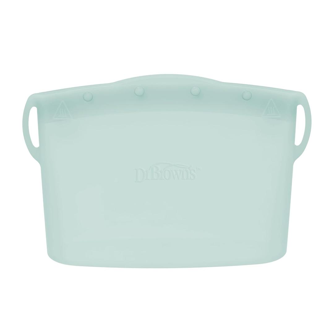 Dr. Brown's Microwave Steam Sterilizer Bag for Baby Bottles, Breast Pump Parts & Other Toddler Accessories, 100% Silicone, Reusable Sterilizing Bag