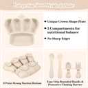 Silicone Baby Feeding Set 10 Pcs Baby Led Weaning Supplies Suction Bowl Divided Plate Baby Bibs Fruit Feeder Baby Spoons Forks Sippy Cup Toddler Utensil Sets Baby Essentials for Newborn Gift
