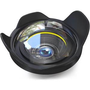 Sea frogs Camera Lens Wide Angle 67mm Interface Compatible with Sony Nikon Fujifilm Camera Seafrogs Waterproof Housing Underwater Diving Fisheye