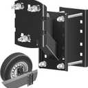 Qualward Spare Tire Mount Bracket for Trailer & Carrier - 300lbs Capacity, Fits 4 & 5 & 6 Lugs Wheels on 4", 4.25", 4.5", 4.75", 5" or 5.5" Bolt Patterns, Triple Anti-Loose Design